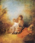 Jean-Antoine Watteau The Indiscretion oil on canvas